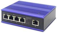 Digitus 4 Port Fast Ethernet Netzwerk PoE Switch, Industrial, Unmanaged