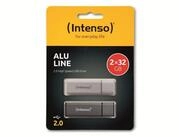 Intenso INTENSO USB-Stick Alu Line 3521480 USB 2.0 32GB 2er Pack USB-Stick