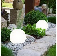 etc-shop LED Gartenleuchte, LED-Leuchtmittel fest verbaut, Warmwei&szlig;, 2er Set...