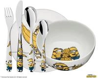 WMF Kindergeschirr-Set Minions (6-tlg), 1 Personen, Cromargan&reg; Edelstahl...