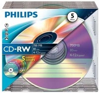 Philips CD-Rohling CD-RW Rohlinge 80Min 700MB