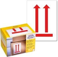 Avery Zweckform Etiketten Warnetiketten Symbol Hier oben 100x74mm wei&szlig; VE=200...