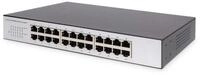 Digitus Digitus 24-Port Fast Ethernet Switch, 19 Zoll, Unmanaged Netzwerk-Switch