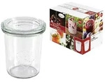 WECK Einmachglas Weck Einkochgl&auml;ser mit Glasdeckel 160, 220, 580 Milliliter,