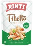 Rinti Filetto Jelly mit Huhn & Gem&uuml;se 100 g - 24 St&uuml;ck, Nassfutter f&uuml;r: Hund