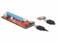 Delock 41423 - Riser Karte PCI Express x1 > x16 mit 60 cm USB......