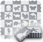 Juskys Puzzlematte Timon, mit 16 Tiermotive und Randelementen