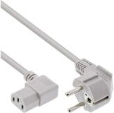Inline Netzkabel, Schutzkontakt gew. auf Kaltger&auml;test. C13 rechts gew....