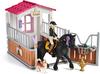 Schleich® Tierfigur 42437 Horse Club Pferdebox mit Tori und Princess