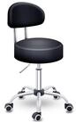 TRESKO Drehhocker Rollhocker mit Lehne, Arbeitshocker h&ouml;henverstellbar 46-58...