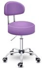 TRESKO Drehhocker Rollhocker mit Lehne, Arbeitshocker h&ouml;henverstellbar 46-58...