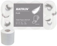 KATRIN Toilettenpapier KATRIN 11711 Toilettenpapier PLUS 250 SOFT 3-lagig 72...