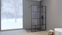 Marwell Walk-in-Dusche Bricks, Einscheibensicherheitsglas, ohne Haltestange,...