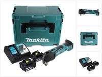 Makita Akku-Multifunktionswerkzeug DTM 51 RGJ Akku Oszillierer 18 V + 2x Akku...