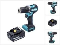 Makita Akku-Schrauber DDF 487 G1 Akku Bohrschrauber 18 V 40 Nm Brushless + 1x...