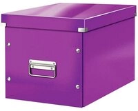 LEITZ Aufbewahrungsbox 1 Aufbewahrungsbox CLICK & STORE WOW CUBE gro&szlig; violett