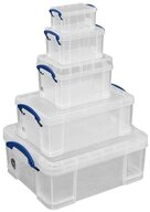 REALLYUSEFULBOX Aufbewahrungsbox Really Useful Box Aufbewahrungsboxen Set 18l,...