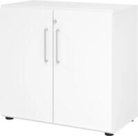 HAMMERBACHER Aktenschrank Schrank Serie 9 2OH BxTxH 80x42x74,8cm Griff BS Wei&szlig;