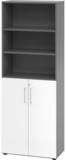HAMMERBACHER Aktenschrank Schrank 6OH /3OH T&uuml;ren BxTxH 80x42x215,6cm Griff BS