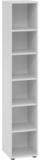 HAMMERBACHER Regal Regal 6OH 80x40x215,6cm Grau