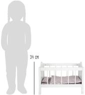 Small Foot Puppenhausm&ouml;bel 11778 Puppengitterbett aus Holz mit weicher Matratze