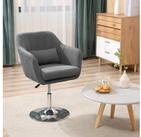 HOMCOM Relaxsessel mit Armlehne, Lendenkissen, Metallrahmen (gepolstert...
