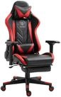 TRISENS Gaming-Stuhl Leo Gaming Stuhl mit Fu&szlig;st&uuml;tze und 4D-Armlehnen chair