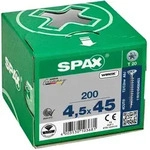 SPAX Schraube Schraube, Senkkopf, WIROX, T-STAR plus TX 20, Vollgewinde, (200...