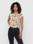 ONLY Shirtbluse ONLVIC S/S AOP TOP NOOS PTM mit Allover Druck