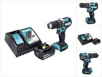 Makita Akku-Schlagbohrschrauber DHP 487 RT1 18 V 40 Nm Brushless + 1x Akku 5,0...