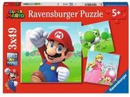 Ravensburger Puzzle Ravensburger Kinderpuzzle Super Mario, Puzzle, (3x49 Teile...
