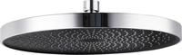 WENKO Kopfbrause Softwater, Chrom/Schwarz, &Oslash; 26 cm