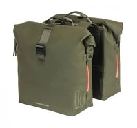 Basil Fahrradtasche Basil Doppelpacktasche SoHo Nordlicht moosgr&uuml;n 31x13x37cm