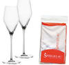 Spiegelau Definition Champagnerglas 2er Set mit Poliertuch 4003322299387...