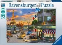 Ravensburger Puzzle Romantische Abendstunde in Paris, 2000 Puzzleteile, Made in