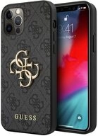 Guess Smartphone-H&uuml;lle Hard Cover 4G Metal Logo f&uuml;r Apple iPhone 12/12 Pro