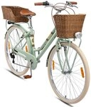 Bikestar Hollandrad 28 Zoll, ab 164 cm, Aluminium, Damen, Herren, 7 Gang Shimano