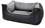 Ollesch Tierbett Lebon Hundebett Louis PLUS - Grau Gr&ouml;&szlig;e: 120 x 90 cm, Extraweiche