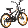 DOTMALL Fahrradlenker Kinderfahrrad mit Vorderradträger 18 Zoll Schwarz und...