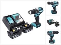 Makita Akku-Schlagbohrschrauber DHP 487 RG 18 V 40 Nm Brushless + 2x Akku 6,0...