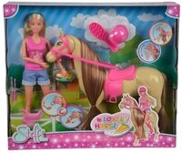 SIMBA Anziehpuppe Love Lovely Horse Pferd mit Magnet Reitausflug 105733052
