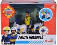 SIMBA Spielzeug-Polizei Spielfahrzeug Polizei Feuerwehrmann Sam Motorrad mit...