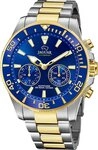 JAGUAR Multifunktionsuhr Jaguar Herrenuhr Edelstahl silber gold, (Multifunktionsuhr),