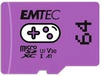 EMTEC Emtec mSD 64GB UHS-I U3 V30 A1 Gaming Purple Speicherkarte