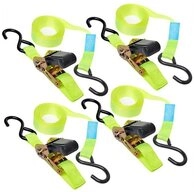 ProPlus Zurrgurt 4x Spanngurt mit Ratsche 25mm x 5m Zurrgurt f&uuml;r Ladungssicherung