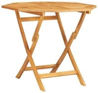 vidaXL Gartentisch, Klappbarer Outdoor Tisch 85x85x76 cm Teak Massivholz