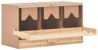 vidaXL Vogelhaus 72 x 33 x 38 cm Legenest H&uuml;hnernest 3 F&auml;cher 72x33x38 cm