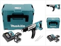 Makita Akku-Magazinschrauber DFR 750 RGJ Akku Magazinschrauber 18V 45-75mm + 2x...