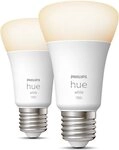 Philips Hue LED-Leuchtmittel White E27 Doppelpack 2x1050lm 75W, E27, 2 St.,...