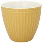 Greengate Becher Alice Latte Cup honey mustard 0,3 l, Steingut